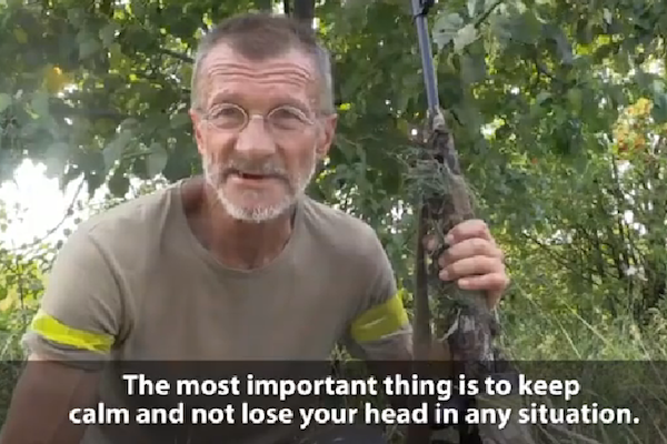Retired Ukrainian sniper re-enlists