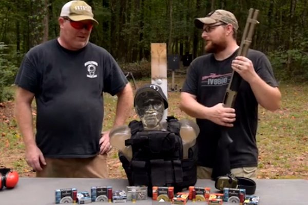 Body armor versus shotgun
