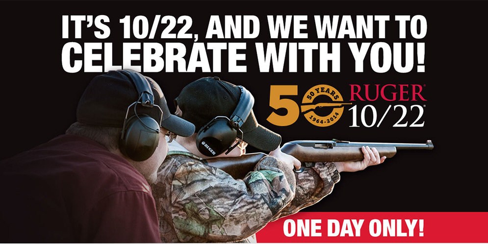 Wednesday is 10/22 Day. Free guns!
