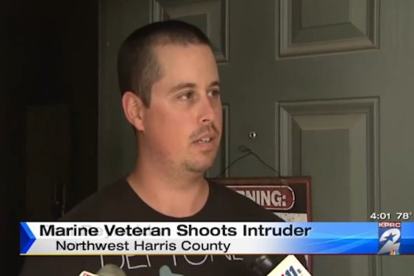 Marine veteran shoots would-be burglar with shotgun