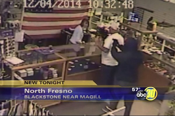 Footage Shows Armed Men Robbing Fresno Gun Store