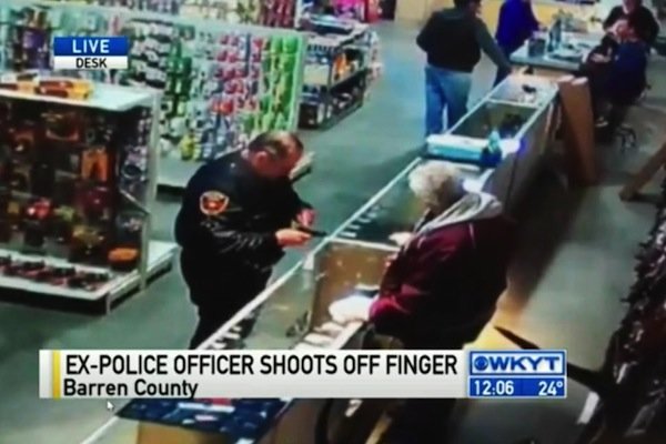 Footage of Ex-Cop Shooting Finger Off Goes Viral