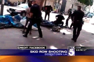 Witness of LAPD Shooting Homeless Suspect: 'Why didn't they shoot the man in the leg?'