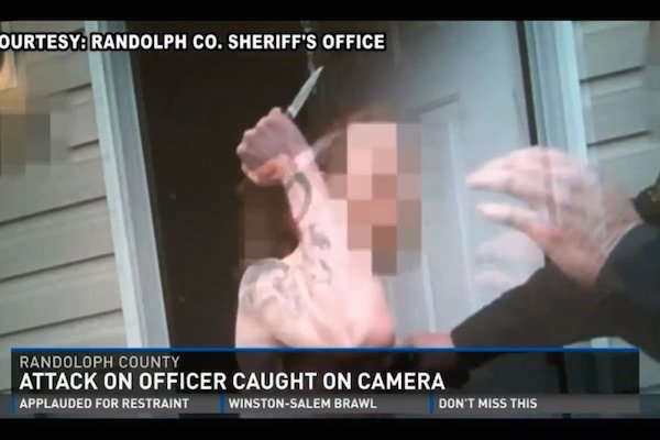 Watch: Deputy Faces Knife Attacker