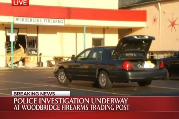 Background Checks Fail to Stop Thieves from Crashing Stolen Car into Gun Store