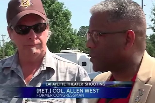 Ted Nugent, Allen West Visit Site of Shooting in Lafayette