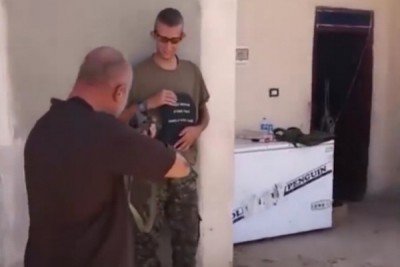 Bored American Troop Tests Body Armor, Lets Kurdish Squadmate Shoot Him with AK-47