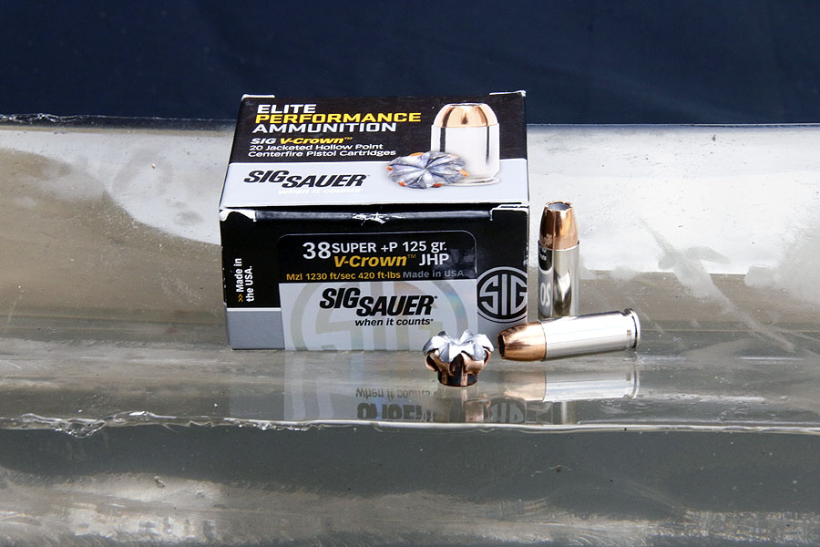 Sig .38 Super Ammunition Test