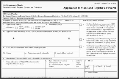 ATF on 41F: Say Hello to the New Gun Trust Rules