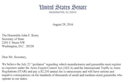 GOP Lawmakers Pen Letter to Stop ITAR Gun Control Targeting Gunsmiths