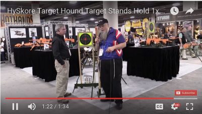 HySkore Target Hound Target Stands Hold 1x2 & 2x4 Lumber  - SHOT Show 2017