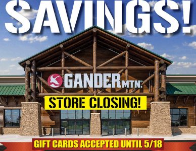 UPDATE: Half of Gander Mountain’s Stores Will Close, Huge Liquidation Sale