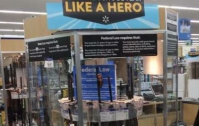 Walmart Faces Twitter’s Wrath for Back-to-School Sign Hung Over Rifle Case