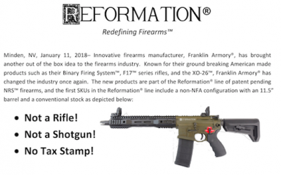 Franklin Armory to Introduce Non-NFA 11.5-Inch AR-Pattern Firearm