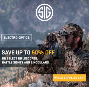 SIG Mega Blowout Sale: Up to 50% Off Riflescopes, Binos, Battle Sights!