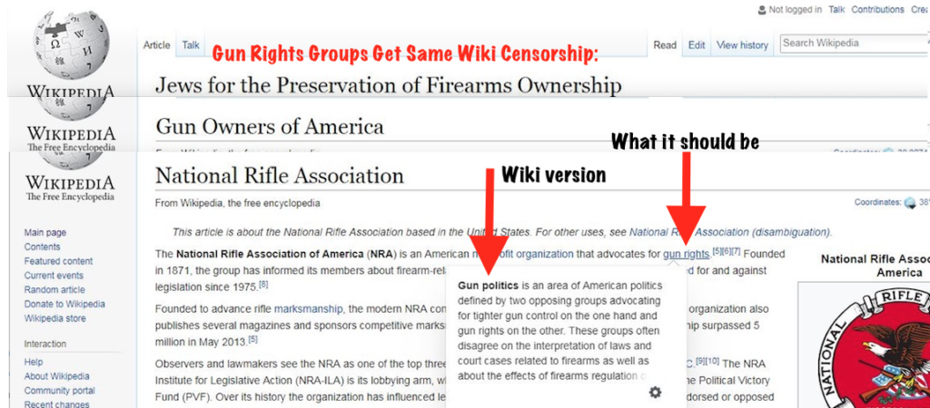 Wikipedia Censors 'Gun Rights'