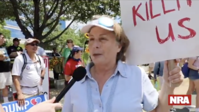 WATCH: NRA Protester Balks at Gun Owners Who Think It's Okay to Kill Home Intruders