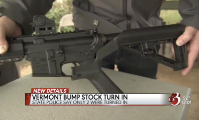 Only 2 Bump Stocks Turned Over To Vermont State Police Ahead of Deadline