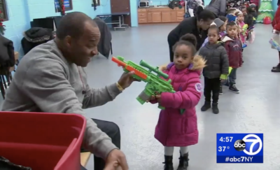 Long Island Authorities Hold Toy Gun Buyback for Children