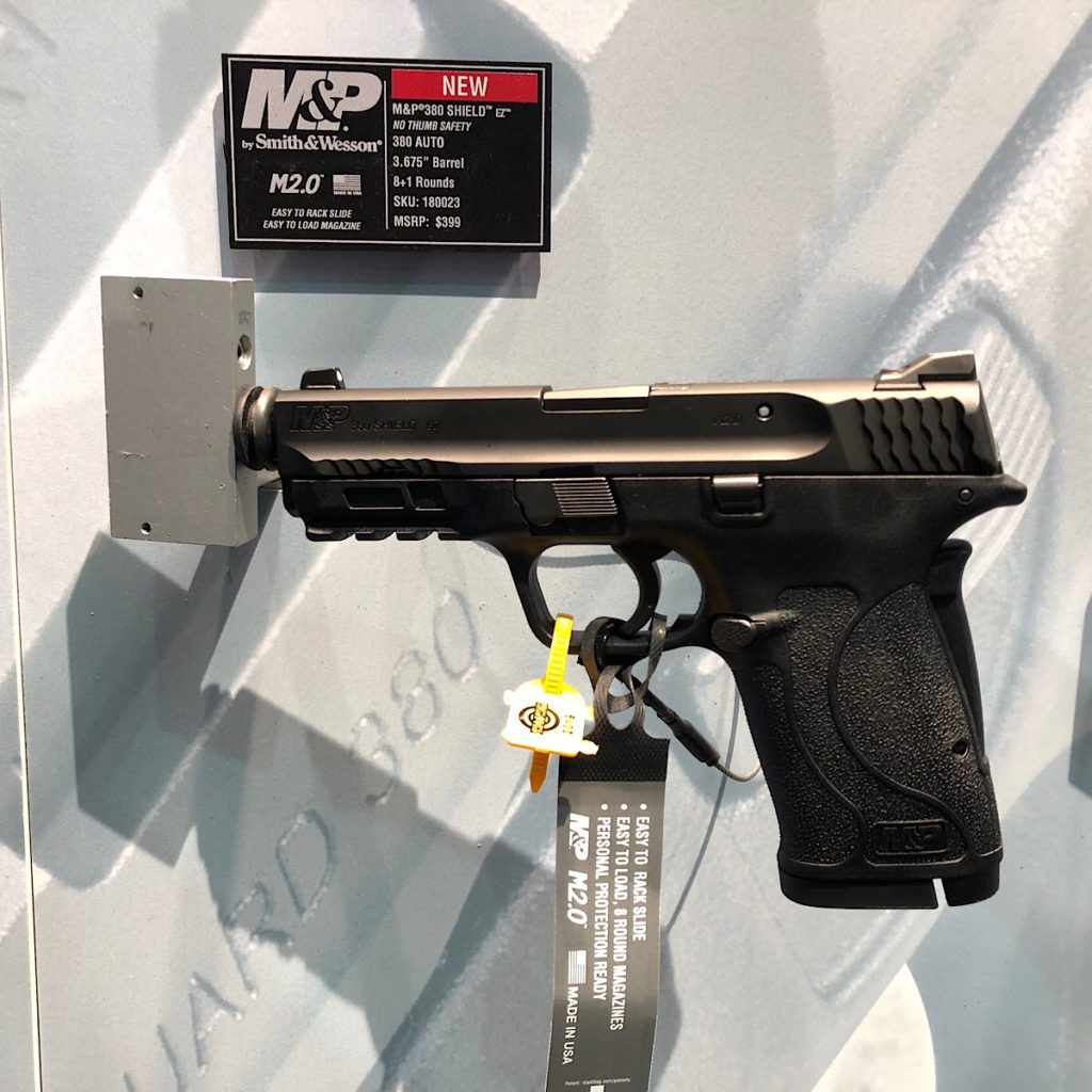 Smith & Wesson M&P 380 Shield EZ Now With Crimson Trace Laser - SHOT Show 2019