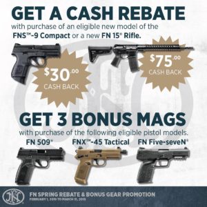 Purchase an FN And Get Cash Back! Spring Rebate & Gear Promo Now Active!