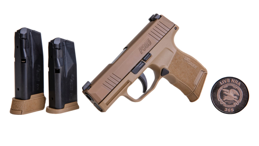 New SIG NRA P365 in Coyote Tan Exclusive from Lipsey's