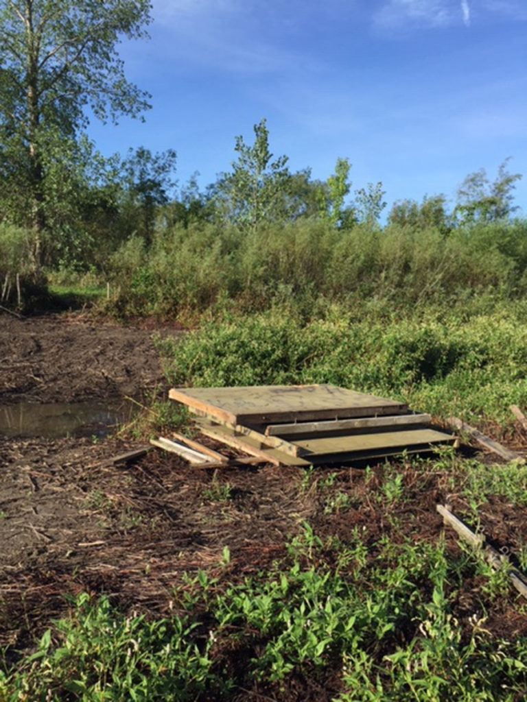 DIY - Building Waterfowl Blinds: Pit and Surface