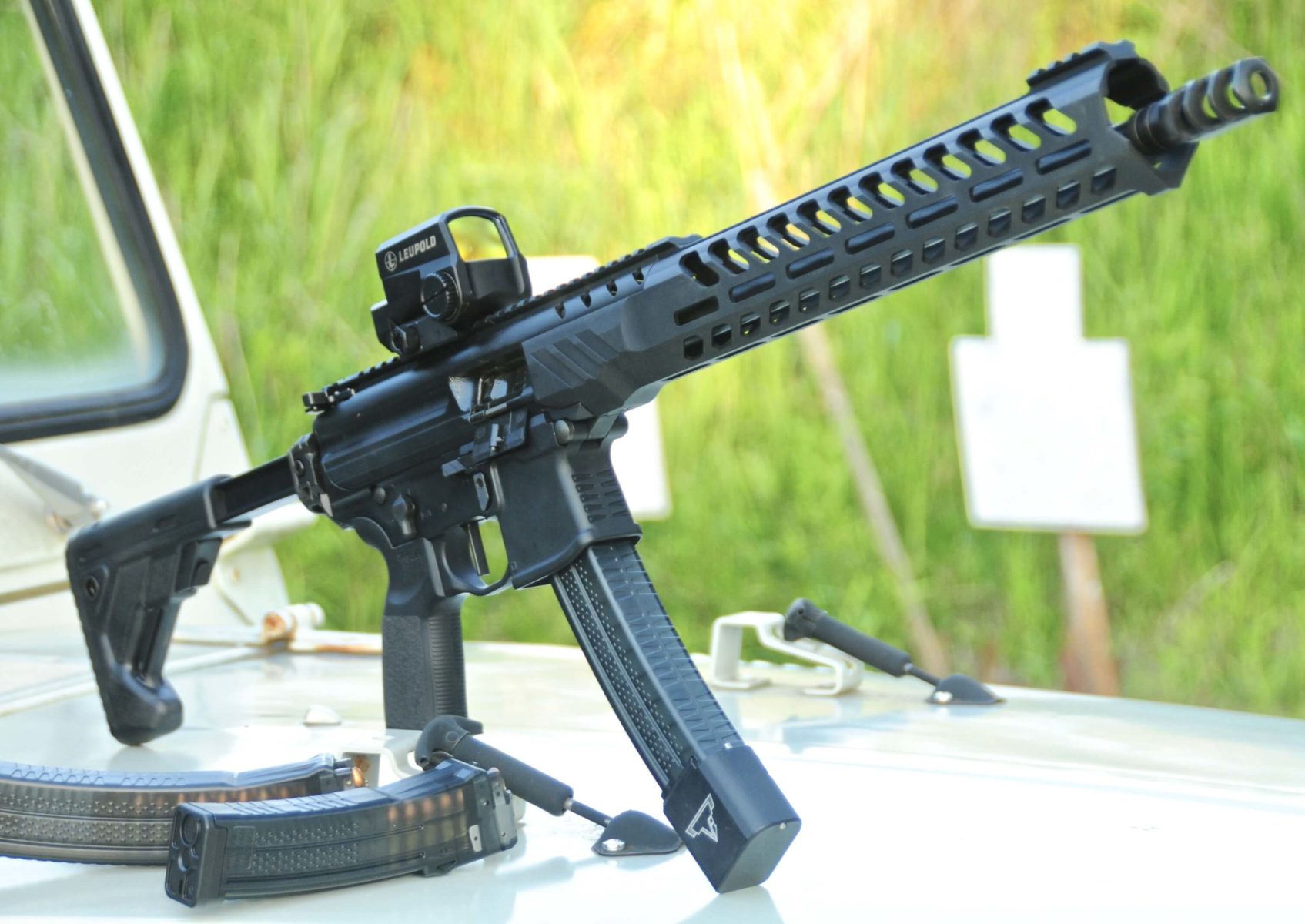 SIG Sauer MPX PCC 9mm carbine set up for competition