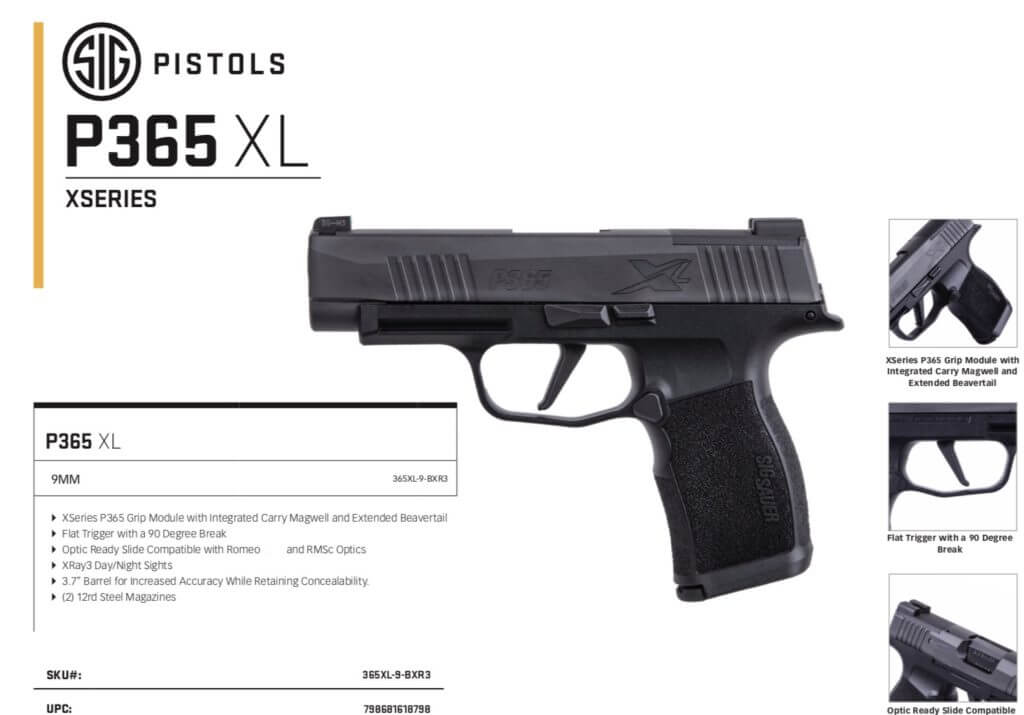 SIG P365XL, ROMEOZero and TLR-6 Combine to Optimize Concealed Carry