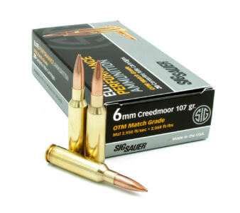 SIG SAUER Introduces 6mm Creedmoor Elite Match Ammunition