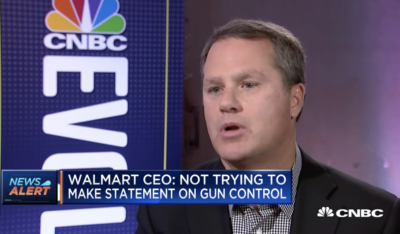 Walmart CEO on Blowback from Customers after Halting Ammo Sales: 'A little bit. But not much'