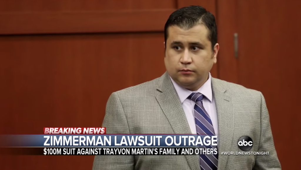 Zimmerman Sues Martin Family for $100 Million, Alleging They Used Fake Witness to Indict Him