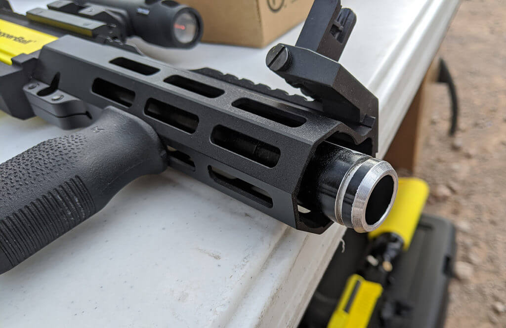 Non-Lethal Pepperball TCP Carbine Makes Hits at 115 Feet 'All Day' – SHOT Show 2020