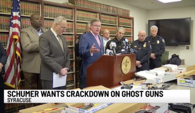 Schumer Calls on DOJ, ATF to Crack Down on ‘Ghost Guns’ (Gun Parts, Kits)