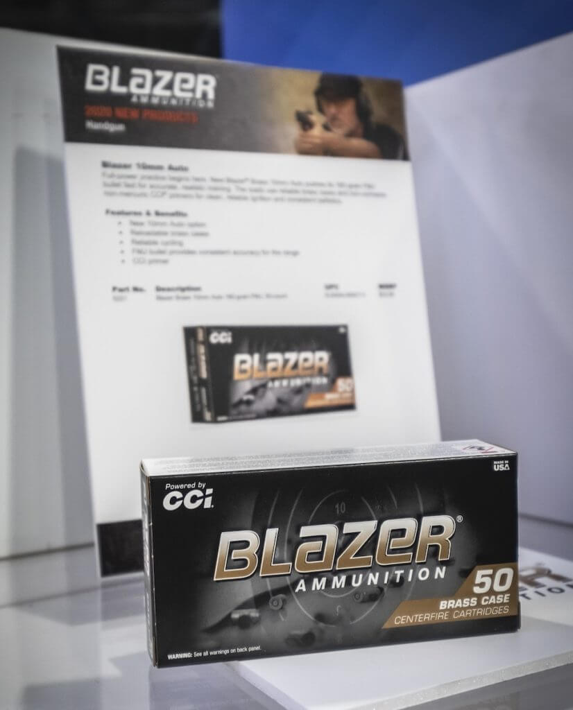 CCI Announces New Blazer Brass 180-Grain 10mm Auto Handgun Ammunition