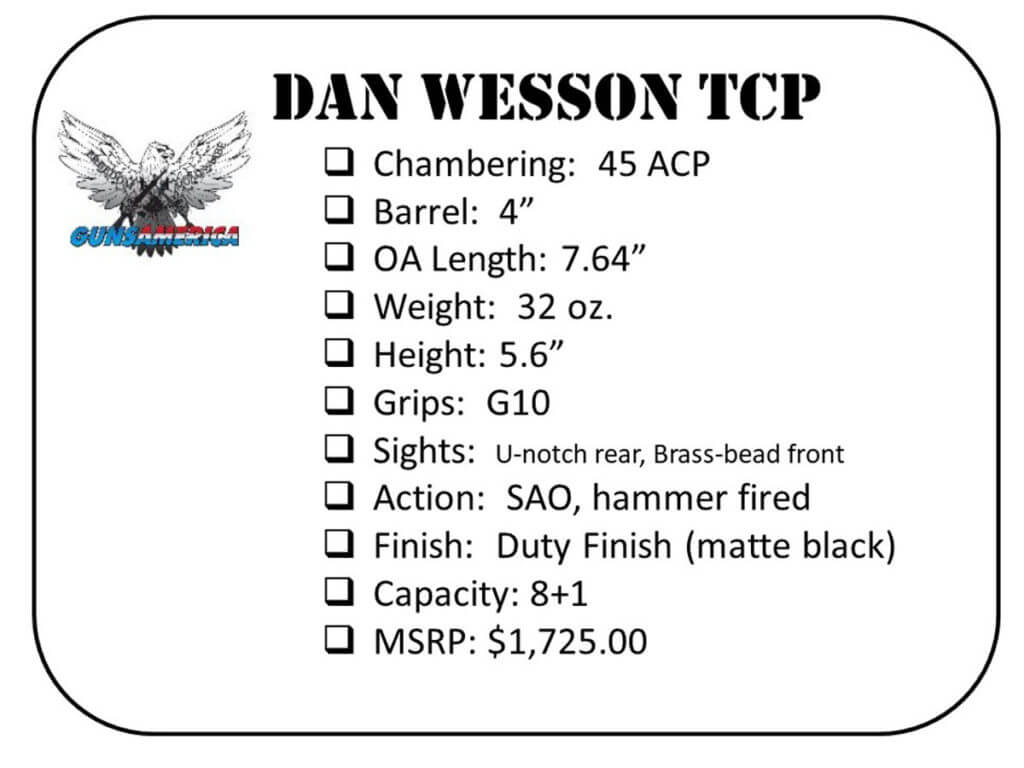 Dan Wesson TCP – Elegance Goes Tactical