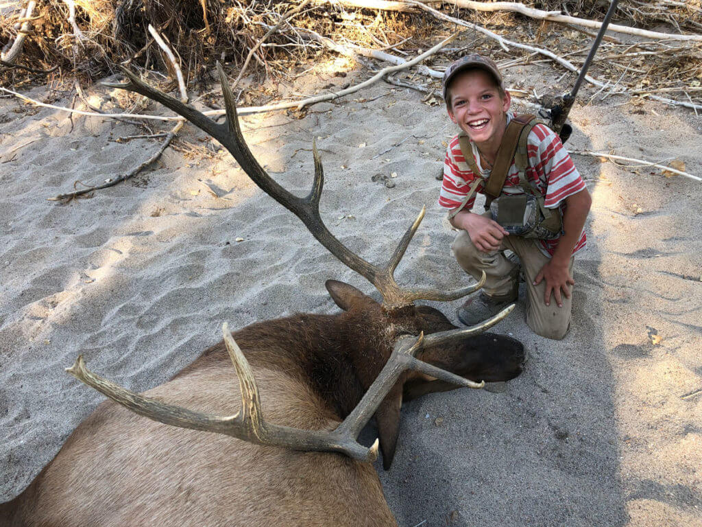 TAKE THE SHOT? A Bull Elk Presents A Difficult Shot Angle To a Young First-Time Elk Hunter - Presented by: Springfield Armory