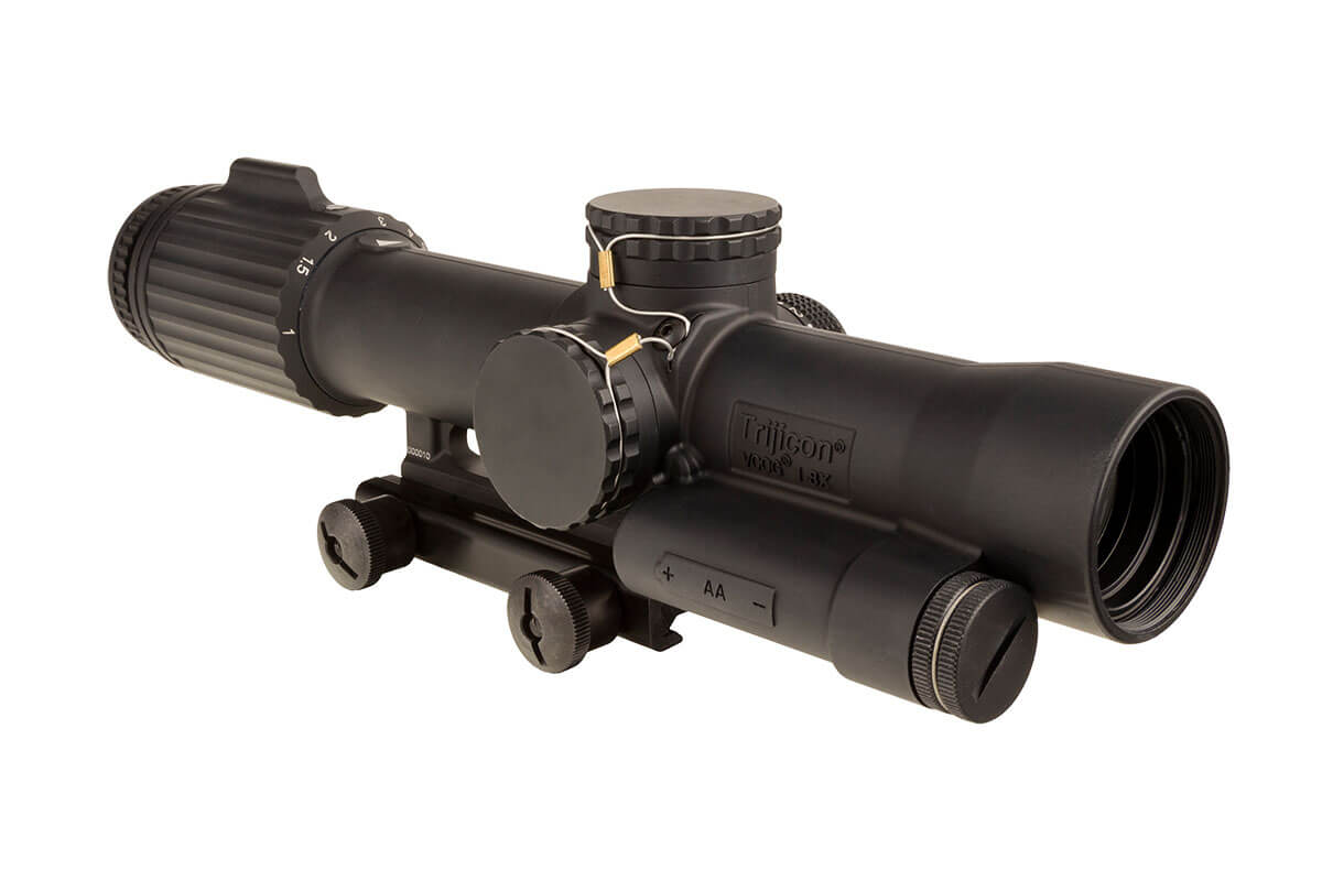 Trijicon VCOG 1-8x28 LPVO on an AR-15, best Trijicon LPVO 2026