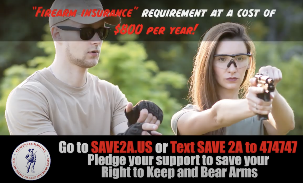 CCRKBA Launches 'Save2A' National TV AD Warning About H.R. 127 Universal Registration & Licensing