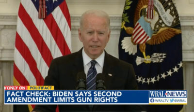 Fact Checkers Call Out President Biden for ‘False’ Statement on 2A