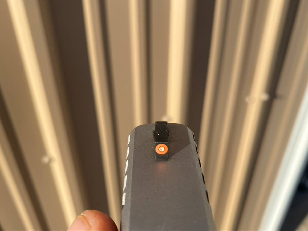 SCCY Test with Glock 43 XS Sights