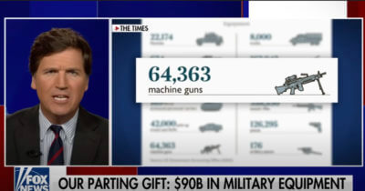 Tucker Slams Biden for Gifting Taliban $90B in Arms, Military Equipment