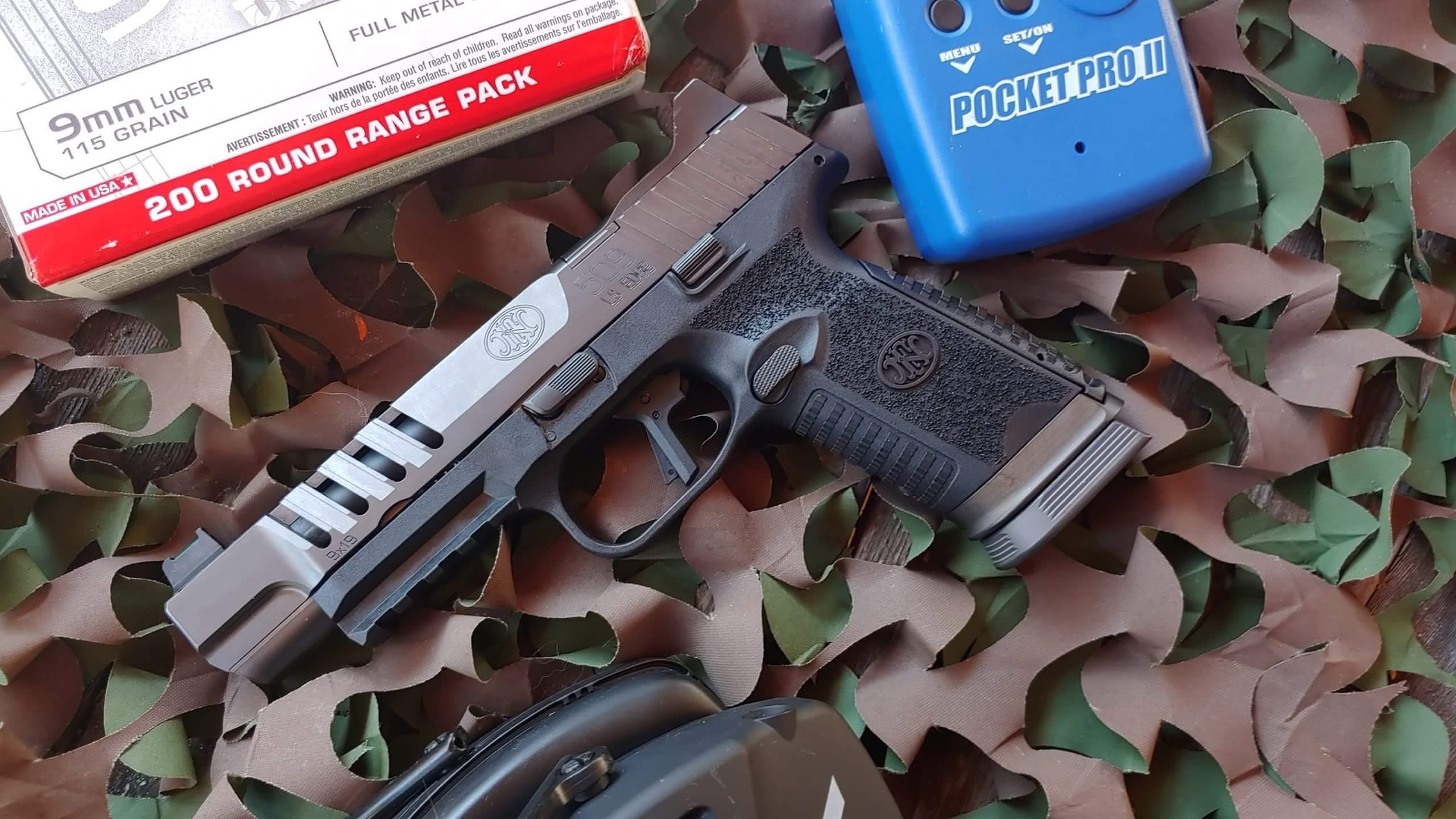 FN 509 LS Edge long slide 9mm pistol with optic