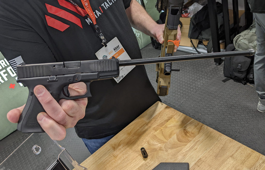 World’s First Bullpup Style Pistol-to-Rifle Conversion Kit from Meta Tactical – SHOT Show 2022