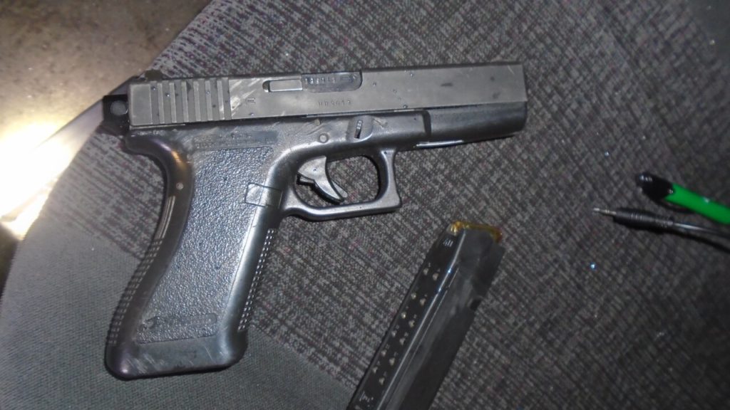 Three modified pistols were found after police stopped three men after a brief chase in Minnesota. 