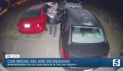 Murfreesboro Police Urge Residents to Avoid Confronting Car Thieves — What Would You Do?