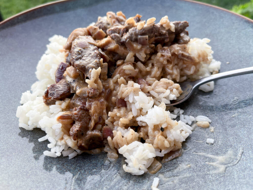 Simple Gourmet: Bear Stroganoff with Wild Mushrooms