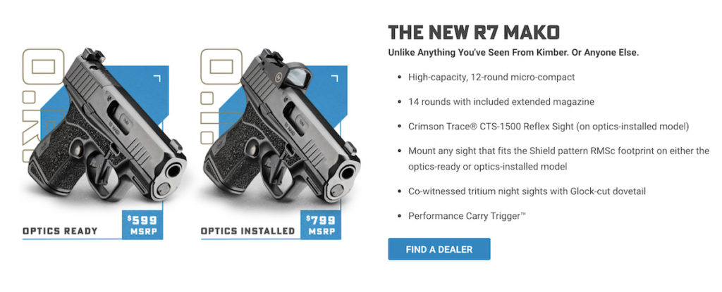 Kimber Announces New Promotion for R7 Mako: Up to 0 in Store Credit!