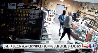 VIDEO: Gun Store Robbed for the Second Time, Suspect Came In Through Ceiling