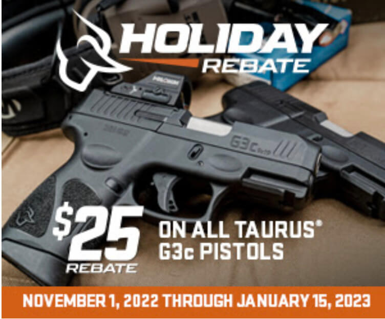 Taurus Announces Holiday Rebate on GSeries Pistols